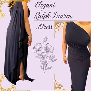 Navy blue Ralph Lauren Gown Size 12